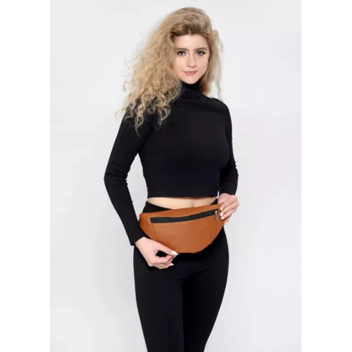 Женская поясная сумка Sambag Soho MSH оранжевая (82111027): Пол Женский