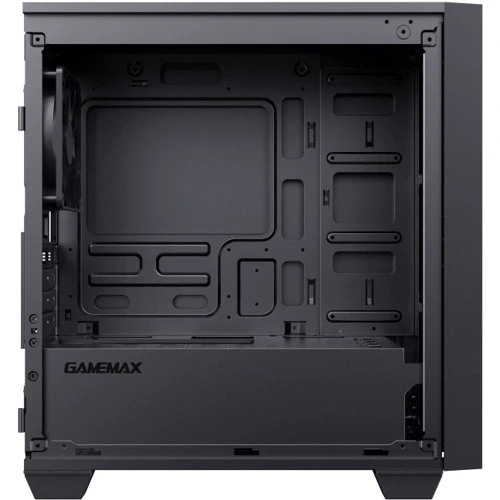 Корпус GameMax M61 Black: Материал передней панели пластик