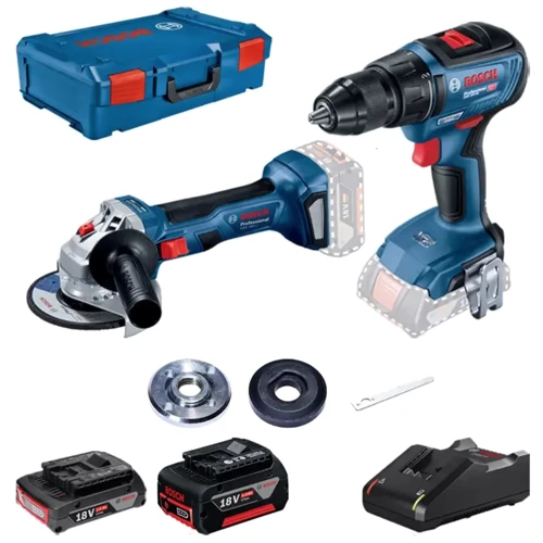 Шуруповерт Bosch GSR 18V-50 + GWS 180-LI (0615990M47)