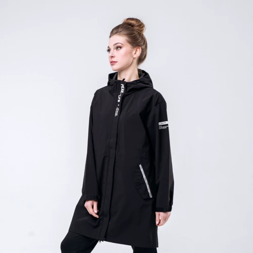 Вітрівка Peak FW293142-BLA 44 чорна з капюшоном