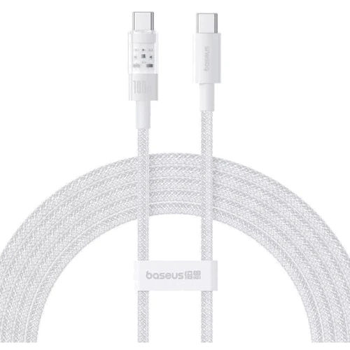 Кабель Baseus Cable USB-C to USB-C Gem Fast-Charging 100W 2m White (P10373000211-01)