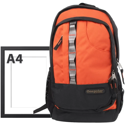 Мужской рюкзак Onepolar оранжевый (W1106-orange): Материал Полиэстер