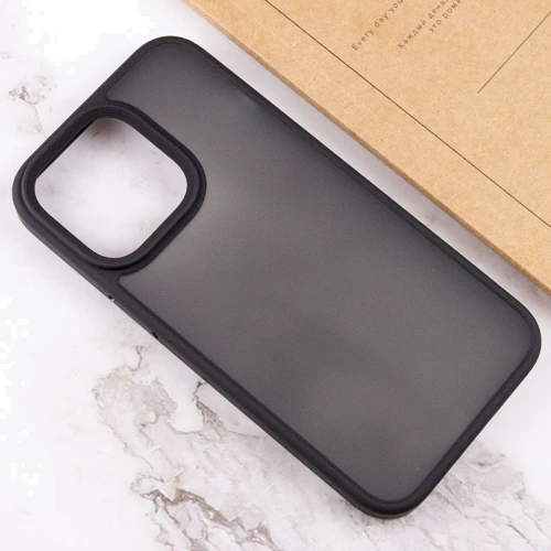 Чохол для iPhone Mobile Case TPU+PC Metal Buttons Black для iPhone 13 Pro Max: Тип чохла накладка на заднюю часть