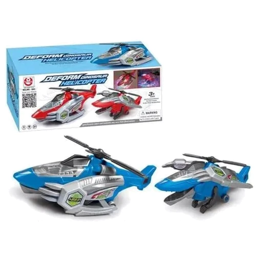 Вертоліт-трансформер, музичний, світло, звук, їздить (HG-883): Виробник Noname