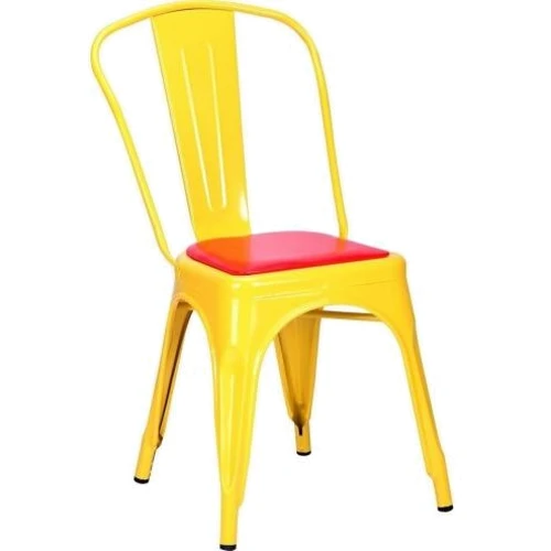 Стул обеденный AMF Loft Metal M-503A желтый-красный (513758)