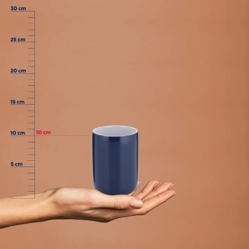 Склянка для зубних щіток KELA Isabella синьо-біла 10х7.5 см (20509)