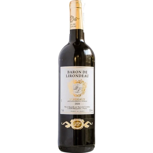 Вино Baron de Lirondeau Bordeaux червоне сухе 13.5% 0.75 л (WNF3211200211807)