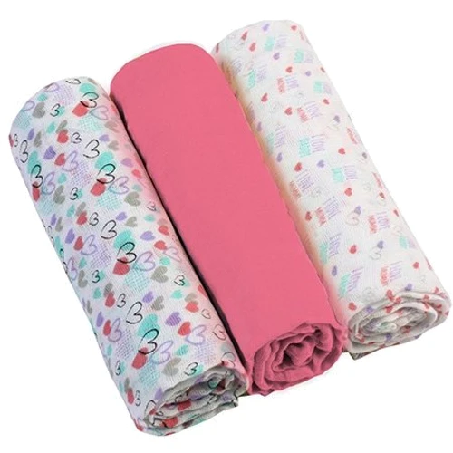 Пеленки Babyono муслиновые 70х70 см розовый 3 шт (348/02): undefined undefined