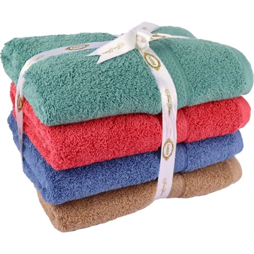 Полотенце Hobby Colorful_2 Yesil/Gul/Royal/Kahve 500 г/м2 70x140 4 шт (8698499340541)