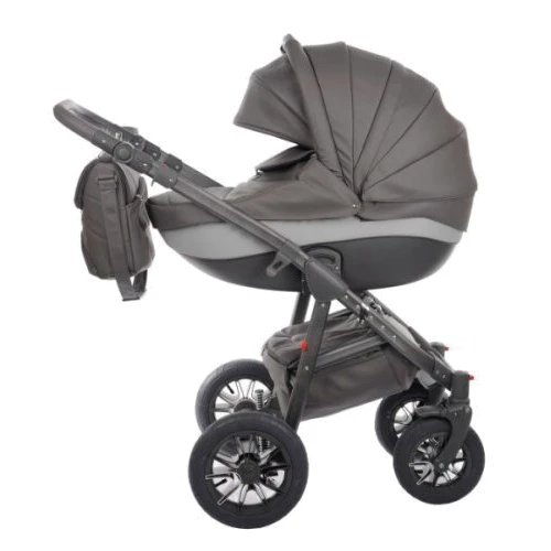 Универсальная коляска 2в1 Tako Baby Heaven Premium 4 темно-серый (эко-кожа): Возможность установки люльки есть