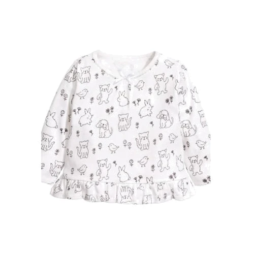 Піжамний лонгслів H & M 5239446лон 56 см білий