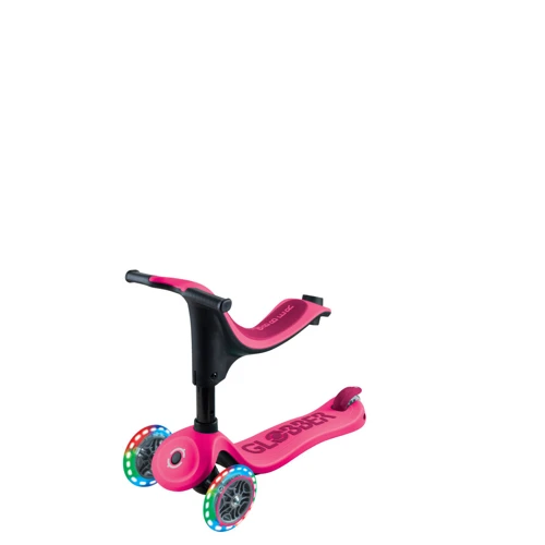 Самокат детский Globber GO-Up Sporty Lights пурпурно-розовый (452-610-4): Тип колес литые