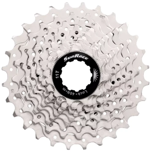 Касета 10-k 11-28T SUN RACE RS1 сталевий павук Metallic Silver (CAS-13-96)
