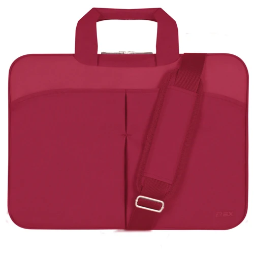 Сумка для ноутбука D-LEX 16" Red (LX-050R-RD): Матеріал поліестер