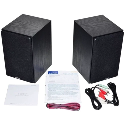 Акустическая система Edifier R980T Black 2.0 22W: Материал корпуса МДФ