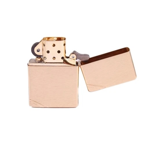Зажигалка Zippo VINTAGE BRUSHED FIN BRASS (240) фото 3