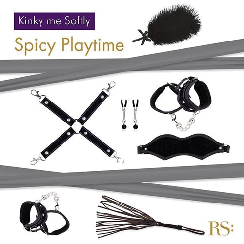 Набор для BDSM RIANNE S - Kinky Me Softly Black: 8 предметов для удовольствия