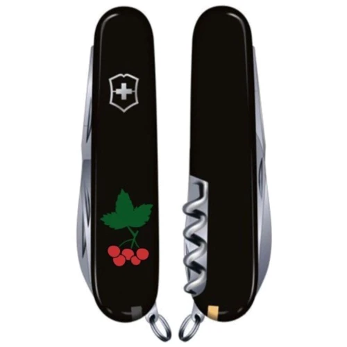 Мультитул Victorinox Spartan Ukraine 91мм/12 функцій/чорний /Калина (1.3603.3_T1350u): Тип мини-мультитул