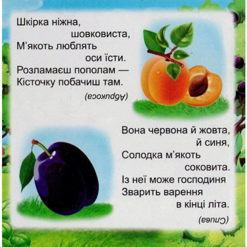 Фрукти. Книжка з пазлами: Количество страниц 12