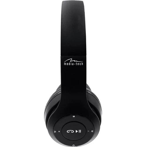 Наушники Media-Tech Epsilion BT Black (MT3591): Дополнительно регулятор громкости, складная конструкция