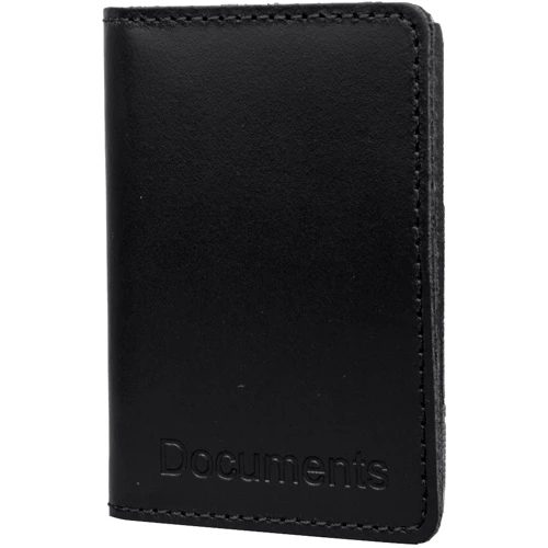 Мужская обложка для документов DNK Leather черная (DNK-minidoc-R-colJ)
