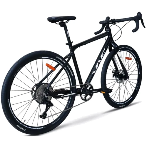 Велосипед VNC 2023' 28" PrimeRacer A10 SH V51A10SH-2849-BW 19.5"/49см (4040) black (shiny)/white (matt) (5060948064040)