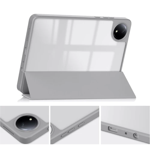 Аксесуар для планшетних ПК BeCover Soft Edge TPU з Pencil Mount Gray для Xiaomi Redmi Pad SE 8.7 (712568)