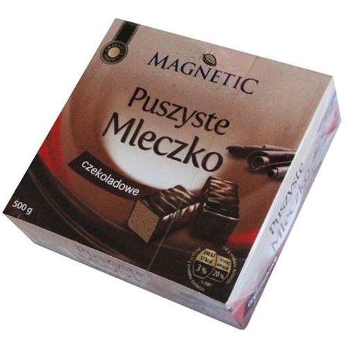 Цукерки Magnetic Puszyste Mleczko Czekoladowe 500 г (DL7542): Умови зберігання в сухом месте, вдали от солнечных лучей