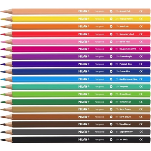 Карандаши цветные Milan 07221118 18цв.