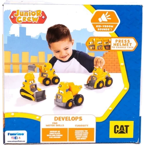 Экскаватор Funrise CAT Веселые строители 14 см (82446)