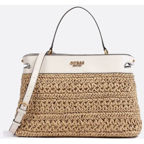 Жіноча сумка тоут GUESS LIGURIA SATCHEL бежева (HWWB8696060-STO)