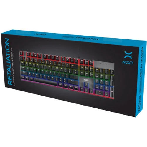 Клавиатура NOXO Retaliation Mechanical Blue switches RU (4770070882085): Тип клавиатуры игровая