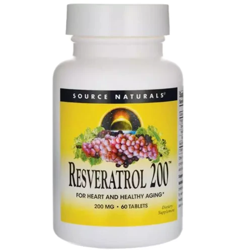 Source Naturals Resveratrol Ресвератрол 200 мг 60 таблеток