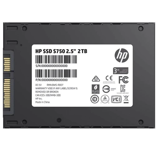 HP S750 2 TB (1R9T8AA): Интерфейс подключения SATA III