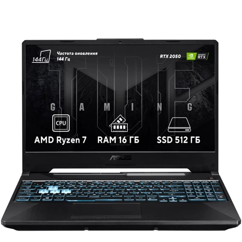 Ноутбук ASUS TUF Gaming A15 FA506NFR Graphite Black (FA506NFR-HN090)