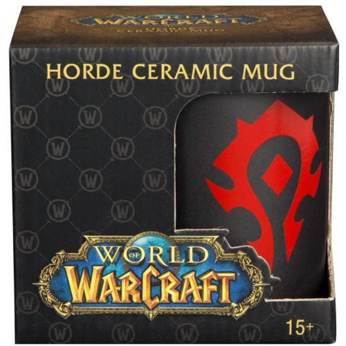 Кружка Jinx World of Warcraft Horde Logo Mug-One Size-Black / Red 325 мл фото 2