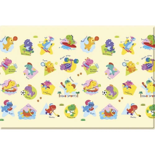 Килимок BabyCare Dino Sports (2100X1400X13 мм): Особливості двосторонній килимок
