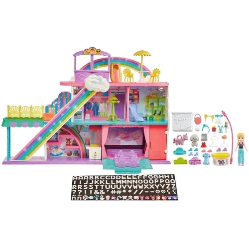 Игровой набор Polly Pocket Sweet Adventures Rainbow Радужный торговый центр (HHX78)