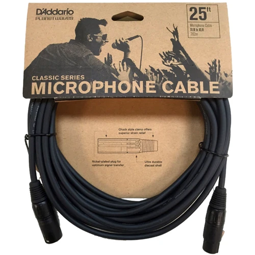 Мікрофонний кабель PLANET WAVES PW-CMIC-25 Classic Series Microphone Cable 25ft