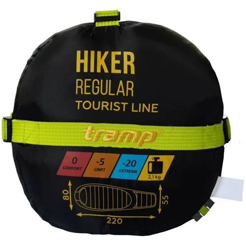 Спальный мешок Tramp Hiker Regular R оливковый/серый (TRS-051R-R) фото 13