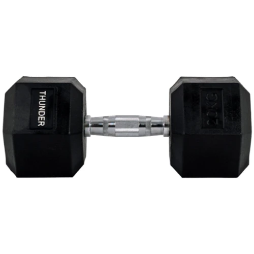Гантель Thunder 20 кг (HEXAGONAL-DUMBBELLS-20KG): Вага гантелі, кг 20