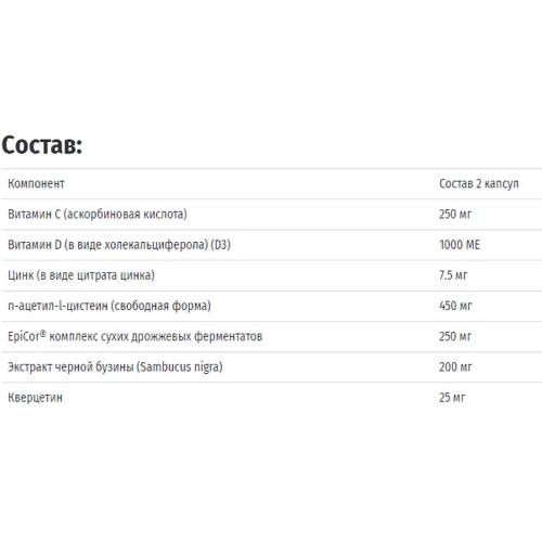 Pure Encapsulations PureDefense with NAC, 20 Capsules (PE-01722): Пол Унисекс