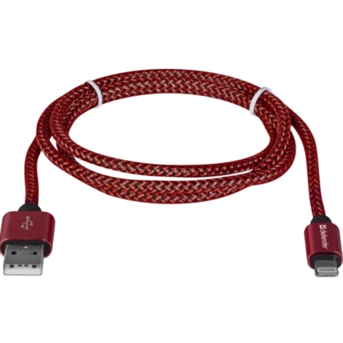 Кабель Defender PRO USB Cable to Lightning 1m Red (87807): Тип USB Cable - Lightning