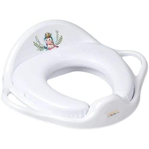 Накладка на унитаз Tega Baby мягкая Дикий Запад Единорог белая (DZ-020-103-JEDNOROŻEC)