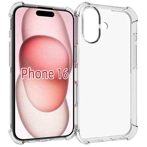 Чехол для iPhone TPU Case GETMAN Ease logo Transparent for iPhone 16