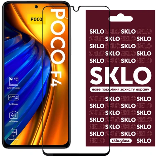 Tempered Glass Black for Xiaomi Poco F4: Тип защитное стекло