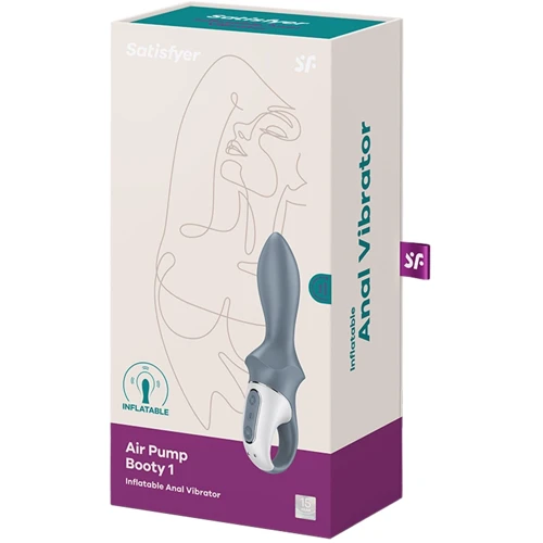 Анальный вибратор Satisfyer Air Pump Booty 1, надувается