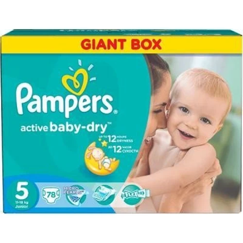Подгузники Pampers Active Baby Junior (11-18 кг) Джайнт + 78шт (4015400737117)