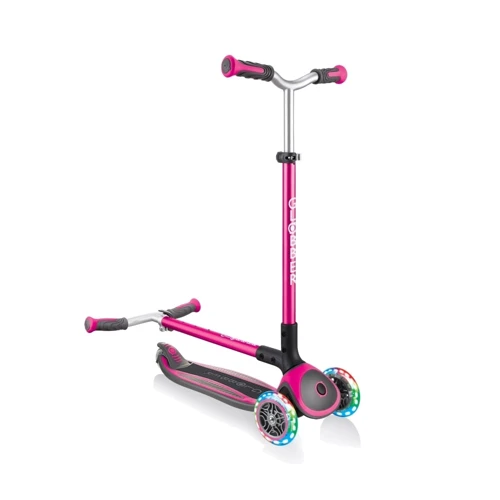 Самокат Globber серии Master Lights розовый, колеса с подсветкой, до 50кг, 4+: Тип колес литые