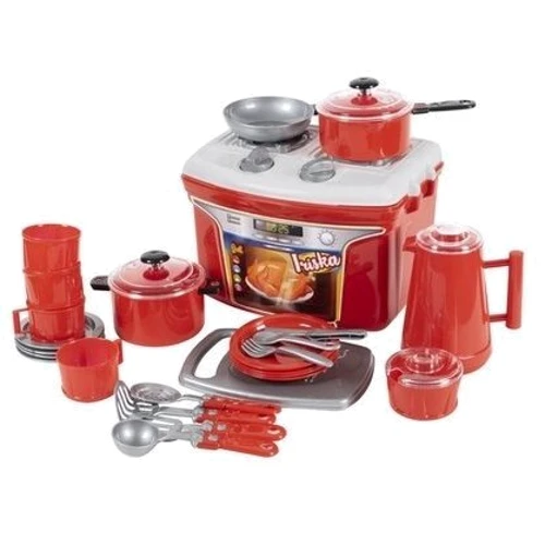 Набор посуды Orion Дачная кухня, красная (823)